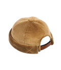 CHAPEAU DOCKER MIKI EN VELOURS CÔTELÉ BEIGE