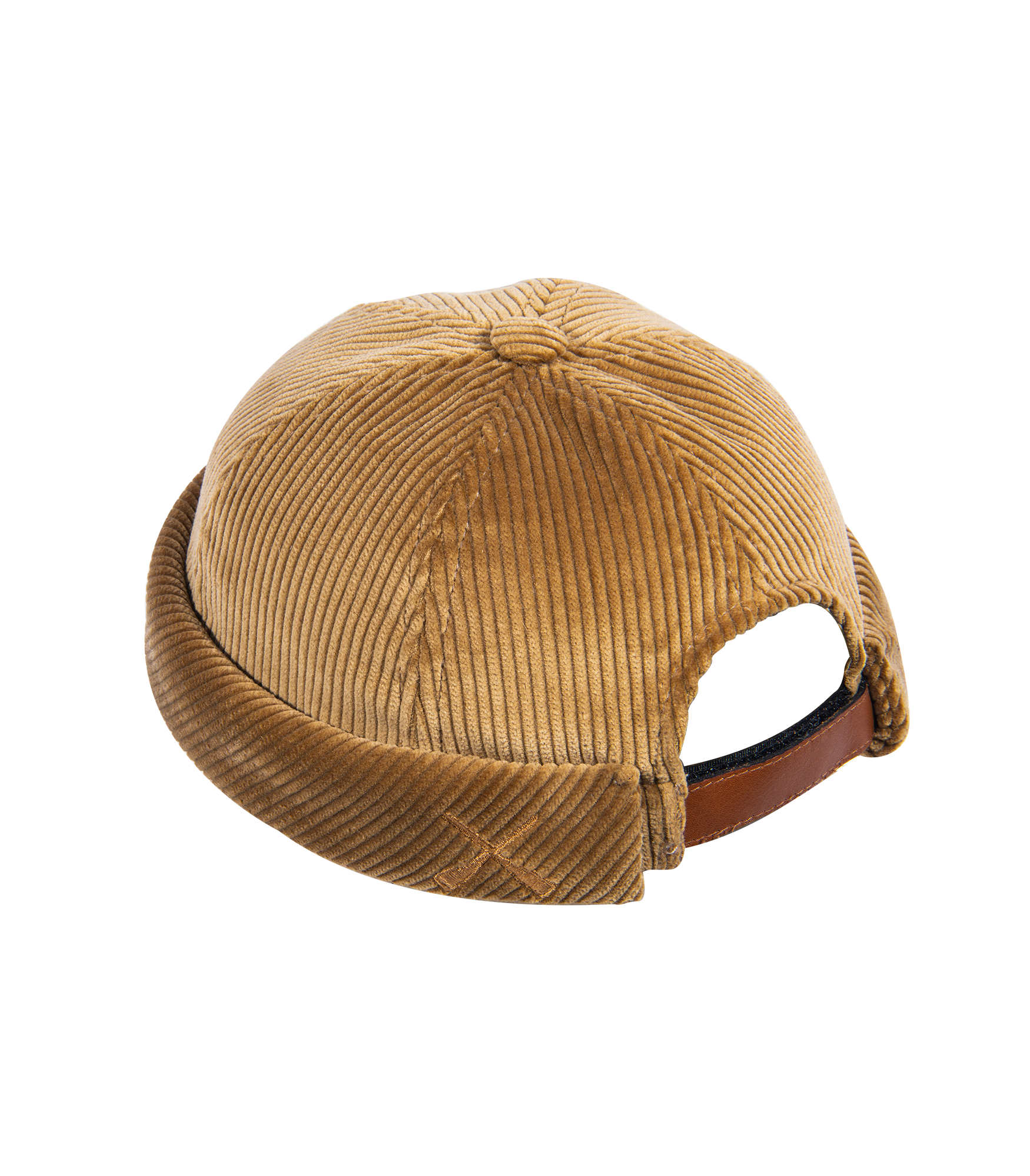 CHAPEAU DOCKER MIKI EN VELOURS CÔTELÉ BEIGE