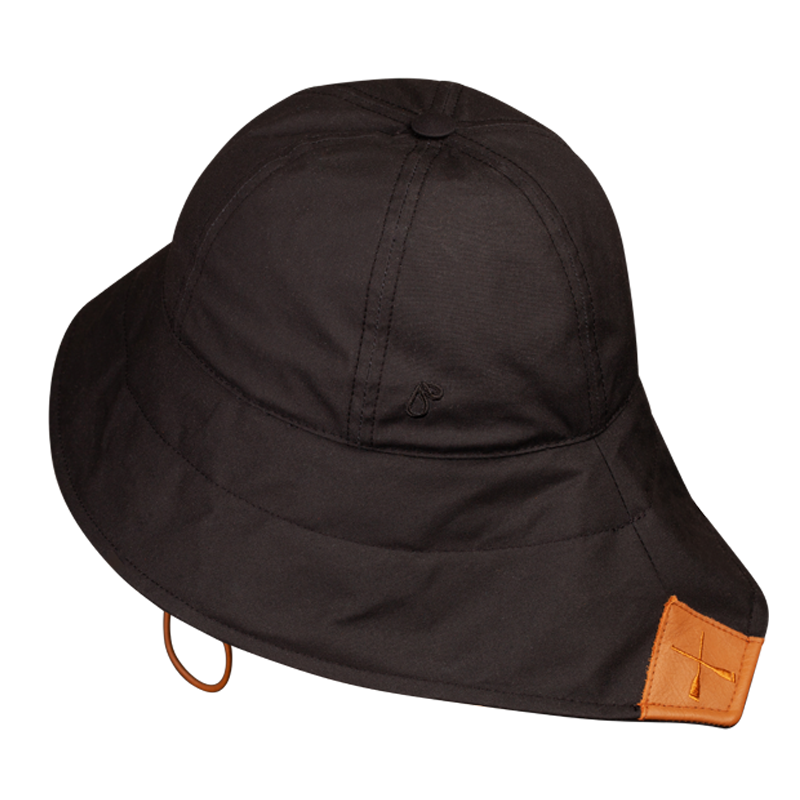 CHAPEAU DE PLUIE CHALUTIER NOIR DÉPERLANT