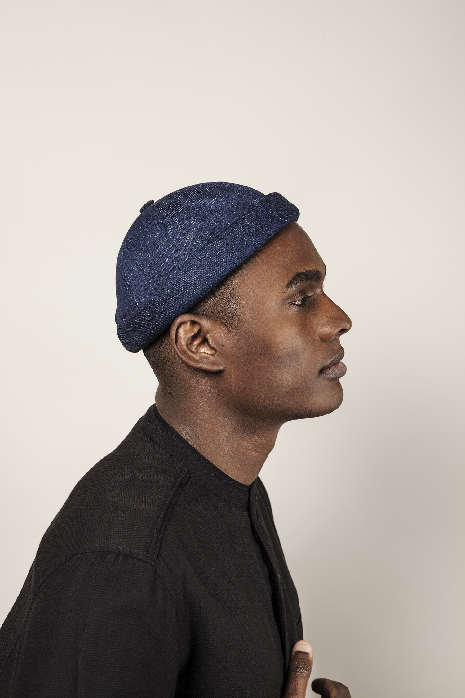 MIKI DOCKER HAT DENIM RECYCLING